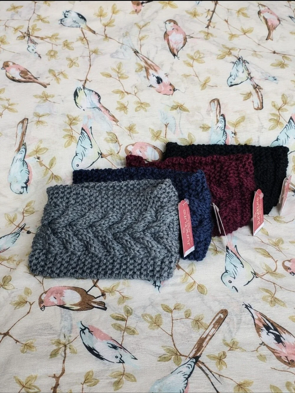 Headband Winter Ear Neck Warmer Cable Knit Crocheted Yarn Soft NWT PICK COLOR